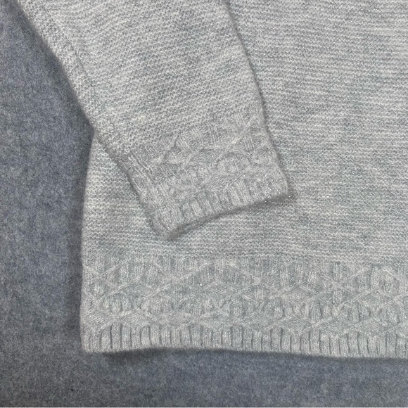 Talbots Metallic Turtleneck Sweater Whimsical Fair Aisle Womens PXL NWT  Gray - Picture 4 of 12